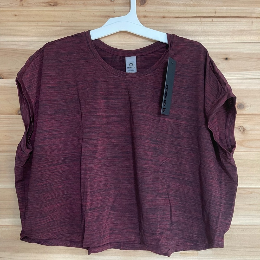 Mono B Maroon Short Sleeve Tee